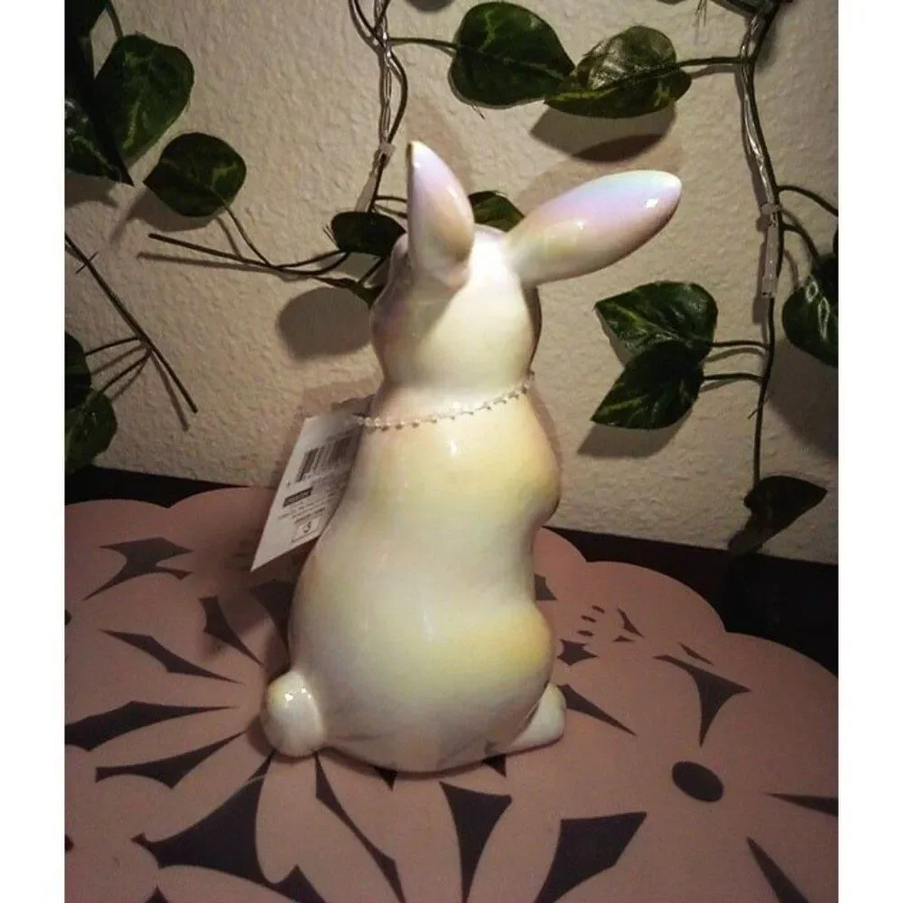 Target 2024 Iridescent Bunny Trio Figurines Spring Easter NWT